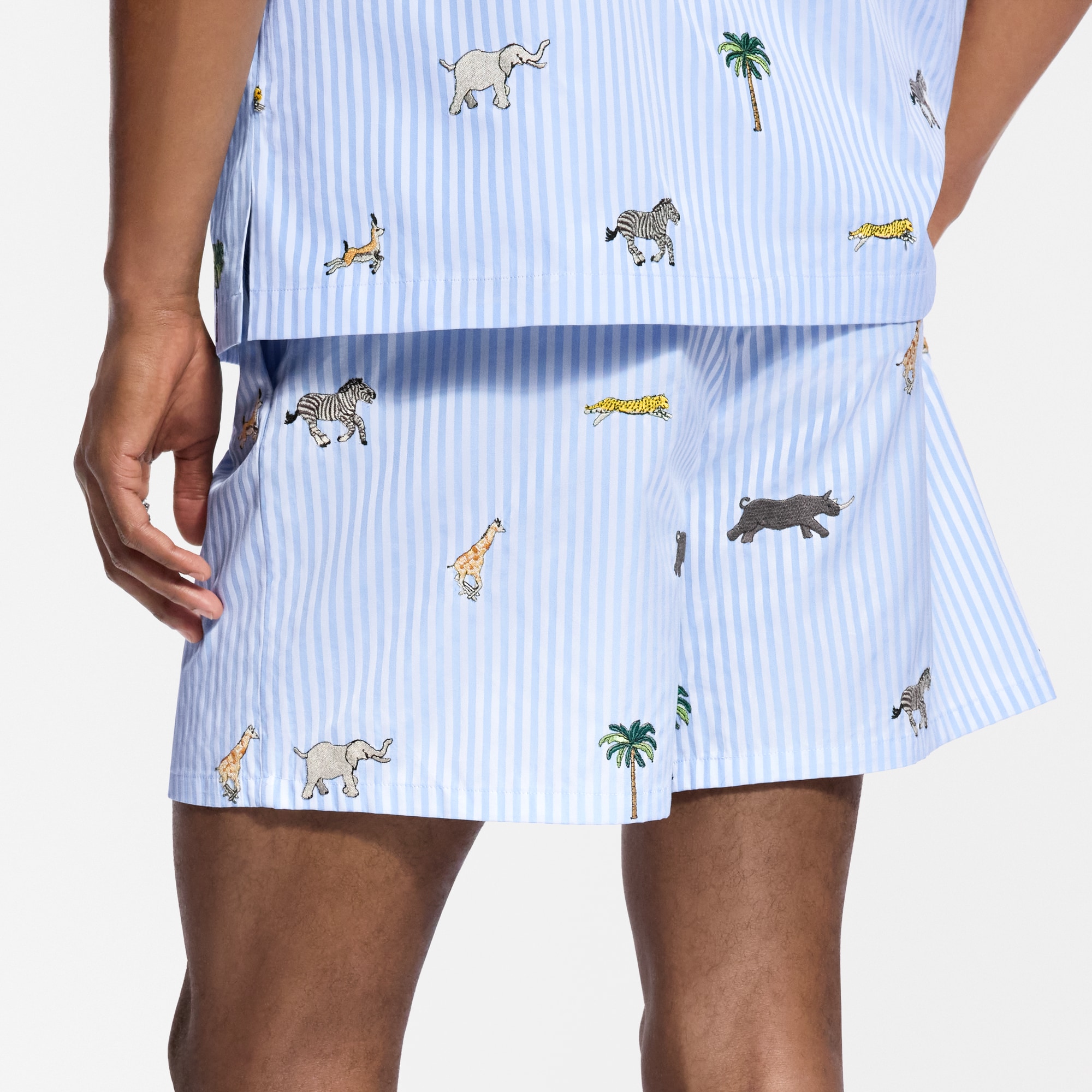 LV × ザ・ダージリン リミテッド エンブロイダリー ストライプ